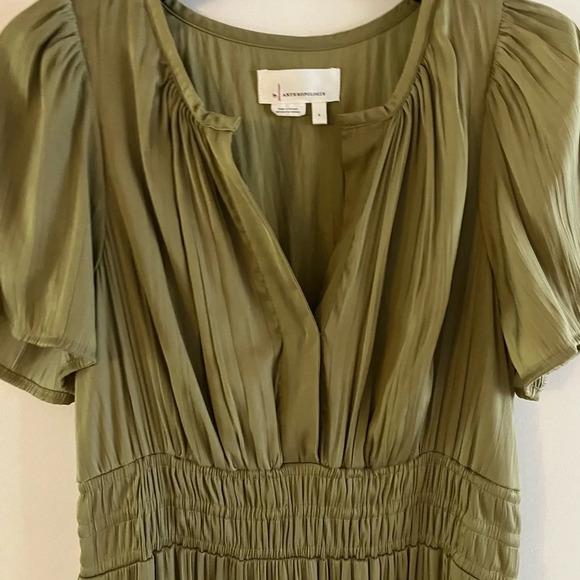 Anthropologie Somerset Satin Maxi Dress - Picture 7 of 9